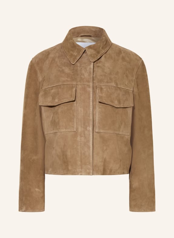 IQ STUDIO Lederjacke CAMEL