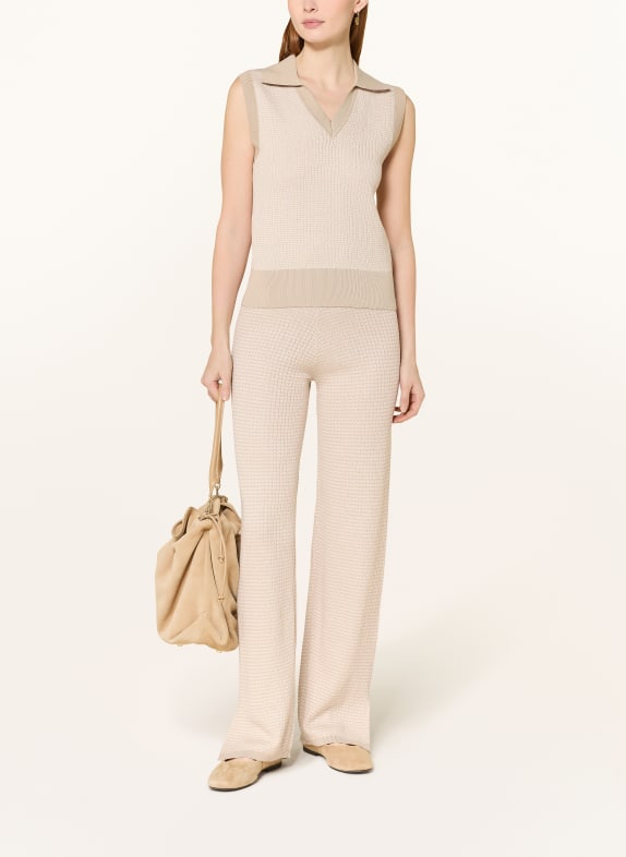SELECTED gebreide top BEIGE / ECRU