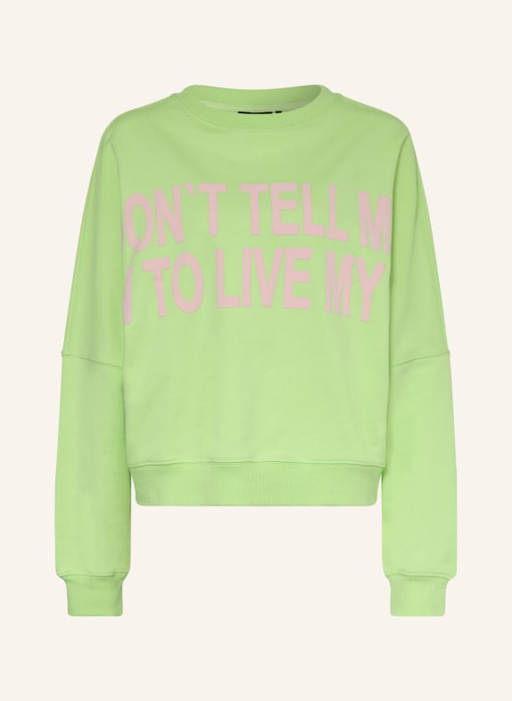 ELIAS RUMELIS IKORIA sweatshirt NEON GREEN / PINK