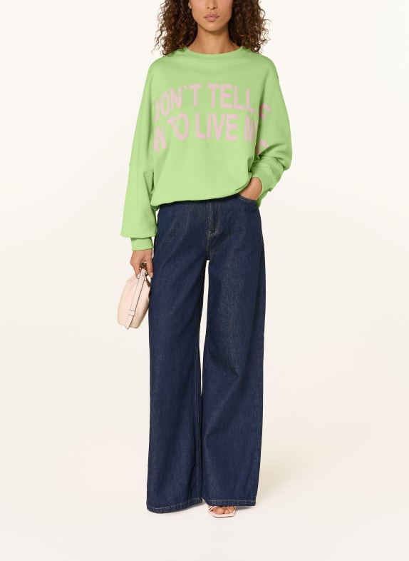 ELIAS RUMELIS Sweatshirt IKORIA NEONGROEN / ROZE