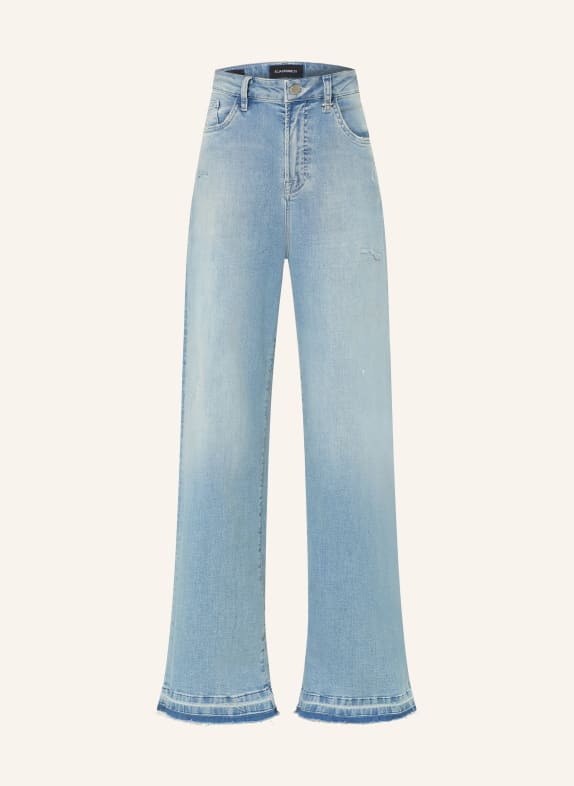 ELIAS RUMELIS Džíny s širokými nohavicemi KALEA 1205 gravel blue