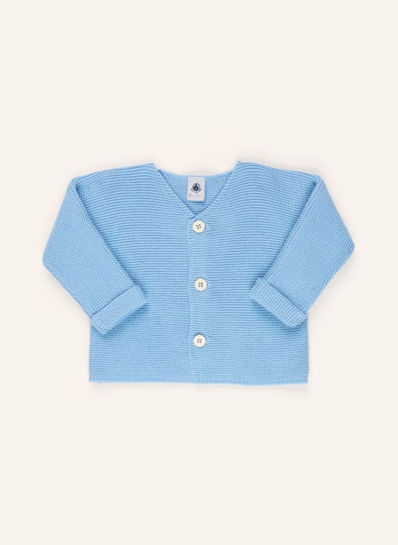 PETIT BATEAU Strickjacke HELLBLAU