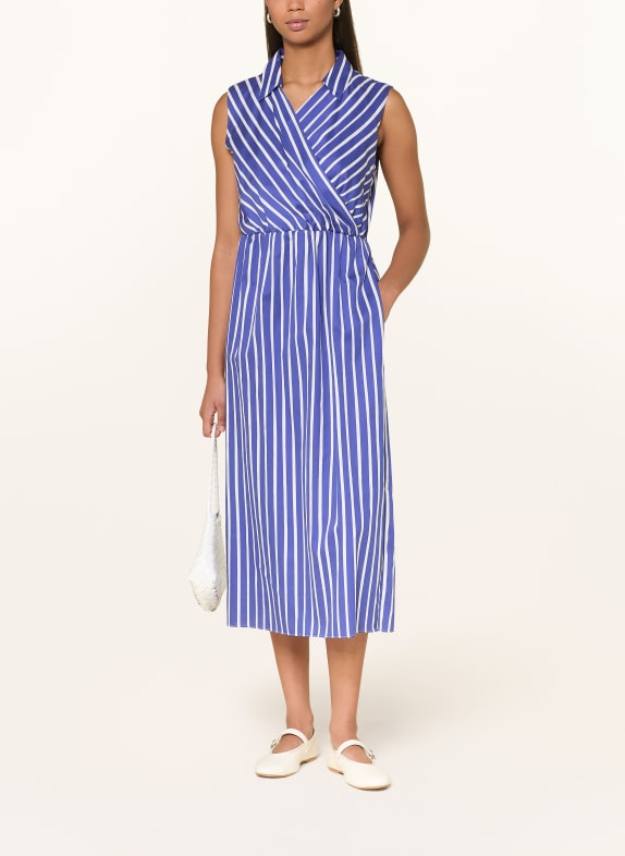 MARC CAIN Kleid in Wickeloptik 757 iolite