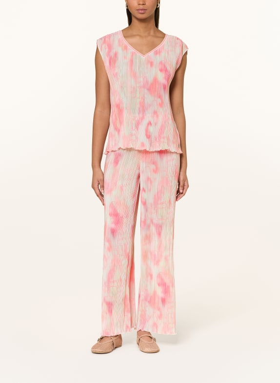 MARC CAIN plissébroek 231 candlelight peach