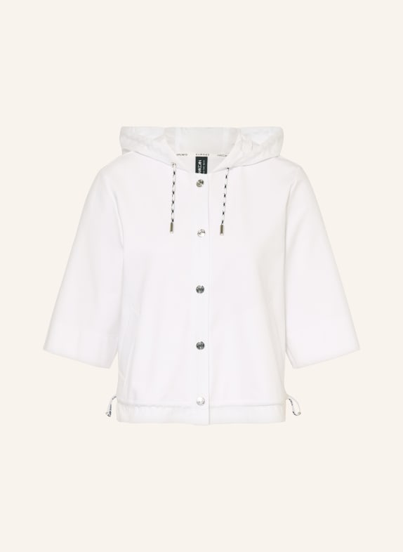 MARC CAIN Jacke im Materialmix mit 3/4-Arm 100 WHITE