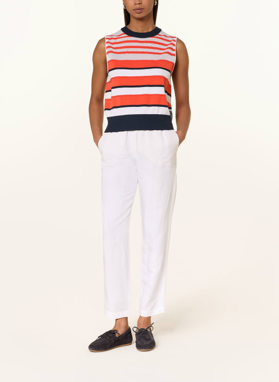 MARC CAIN gebreide top 223 bright tomato