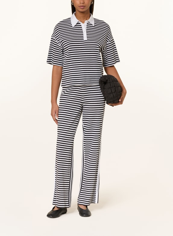 MARC CAIN Stickade byxor 394 navy