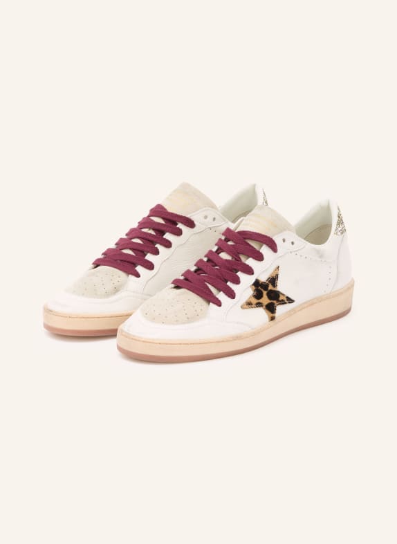 GOLDEN GOOSE Sneaker BALL STAR WEISS / HELLGRAU