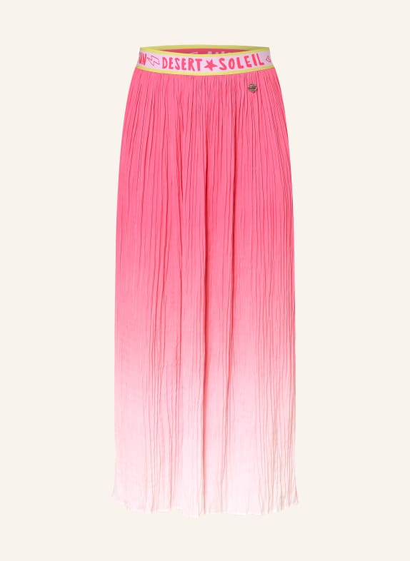 MARC CAIN pleated skirt 246 pink lemonade