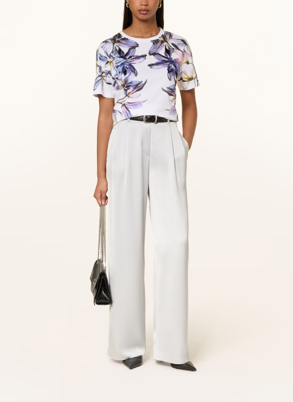 MARC CAIN T-shirt med pailletter 100 WHITE