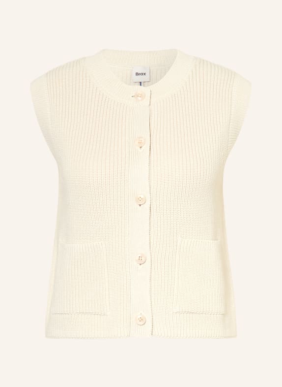 BRAX Pletená vesta ELISA BÉŽOVÁ