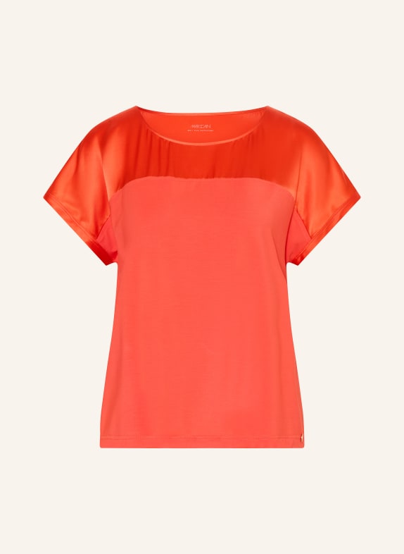 MARC CAIN Blůza z kombinace materiálů 223 bright tomato