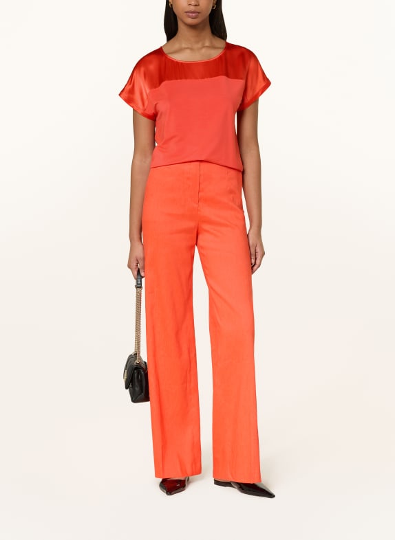 MARC CAIN Blouse-shirt in verschillende materialen 223 bright tomato