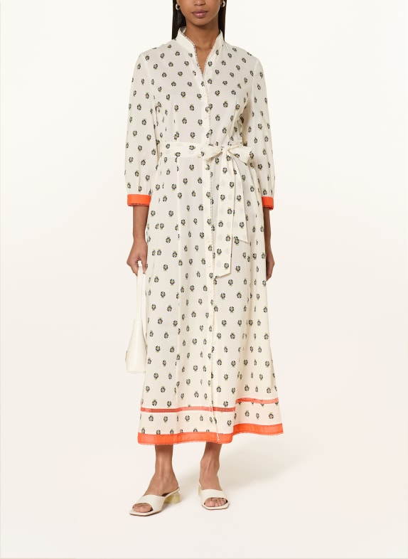 MARC CAIN Kleid mit 3/4-Arm 112 bright ecru