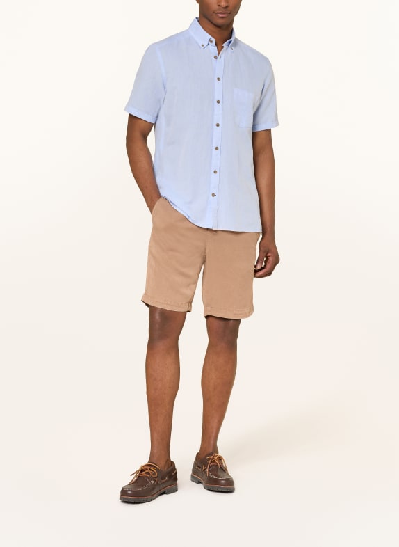 STRELLSON Shorts KAJI Relaxed Fit met linnen BEIGE