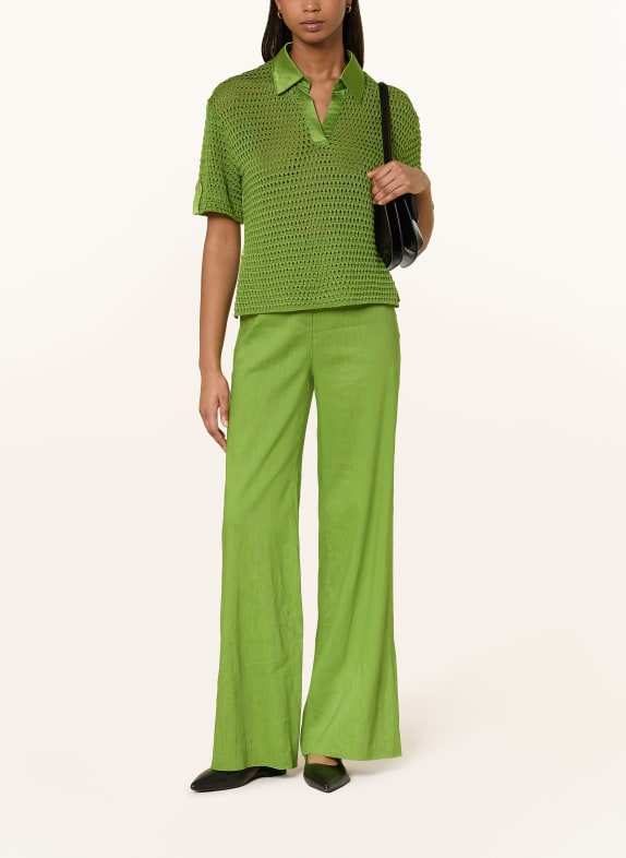 MARC CAIN Byxor WAUKEE med linne 526 garden green