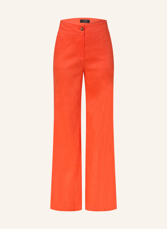 MARC CAIN WAUKEE pants with linen 223 bright tomato