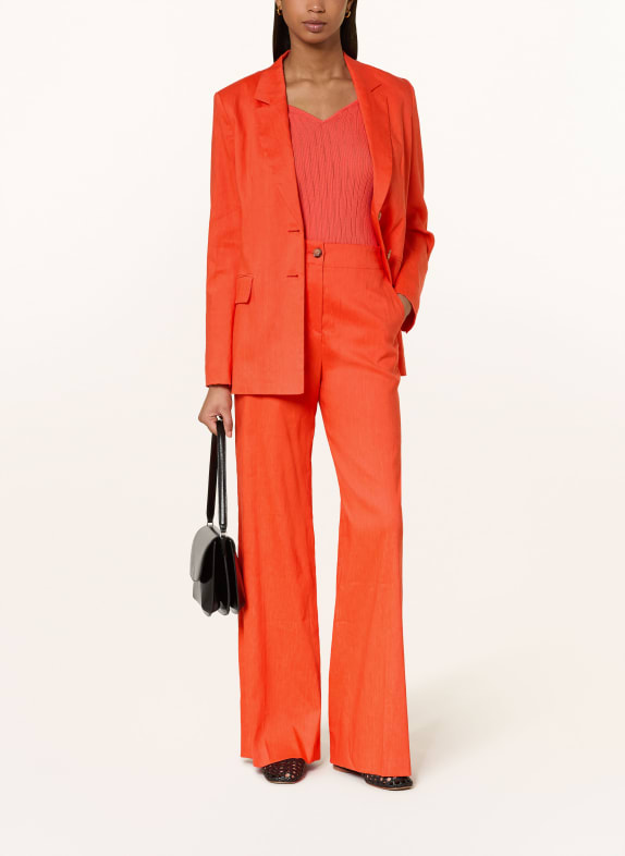 MARC CAIN Byxor WAUKEE med linne 223 bright tomato