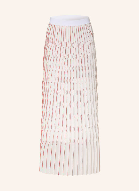 MARC CAIN Pleated skirt 488 etruscan red