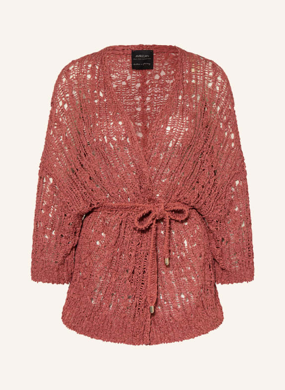 MARC CAIN Knit cover with 3/4 sleeves 488 etruscan red