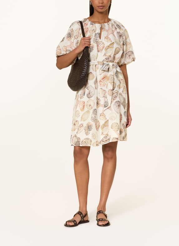 MARC CAIN Kleid mit Seide und Leinen 110 off