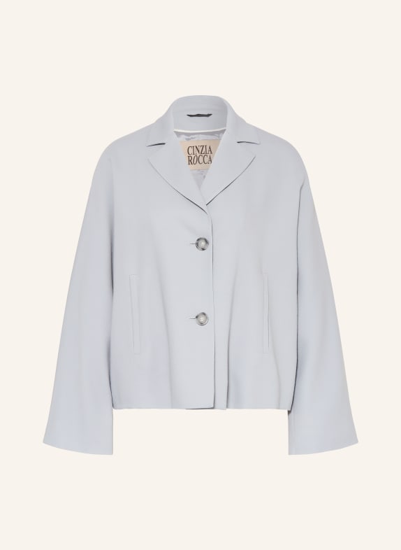 CINZIA ROCCA boxy jacket BLUE GRAY
