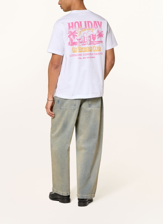 On Vacation T-shirt WIT / ROZE
