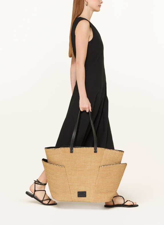 MARYAN MEHLHORN Strandtasche FLORASCAPE BEIGE