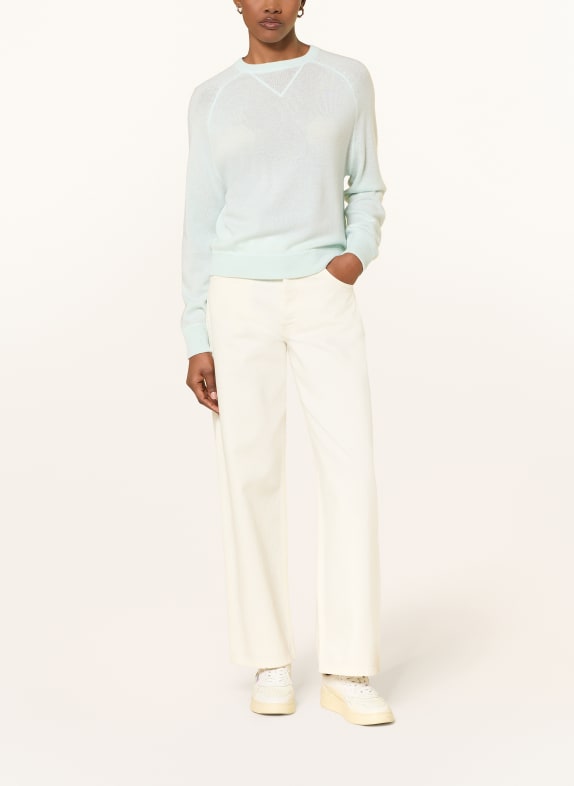 ALLUDE Trui met kasjmier MINT