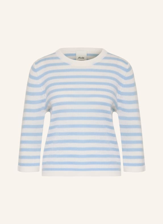 ALLUDE Svetr s kašmírem REŽNÁ / TMAVĚ MODRÁ