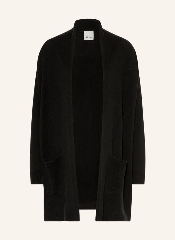 ALLUDE Pletený obal s kašmírem ČERNÁ