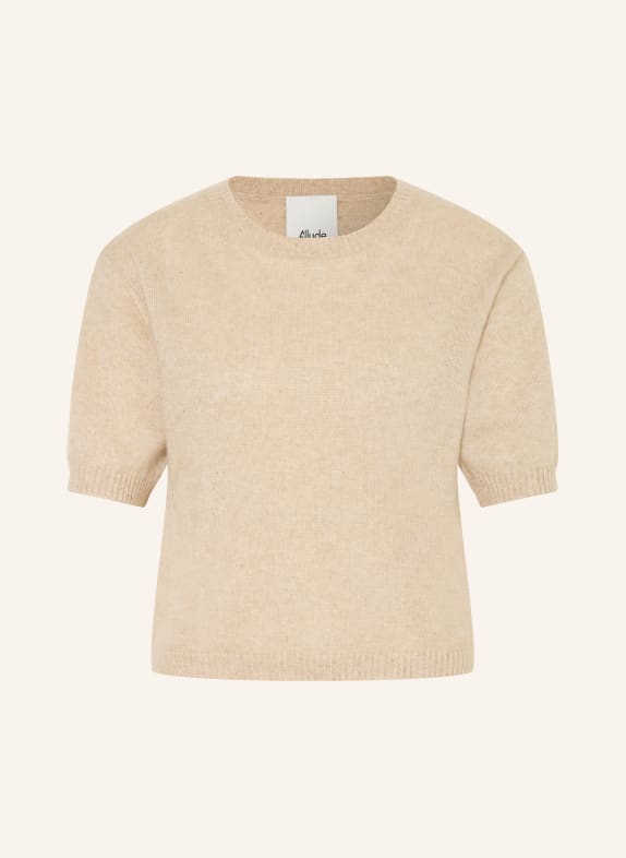 ALLUDE Strickshirt mit Cashmere und Seide BEIGE