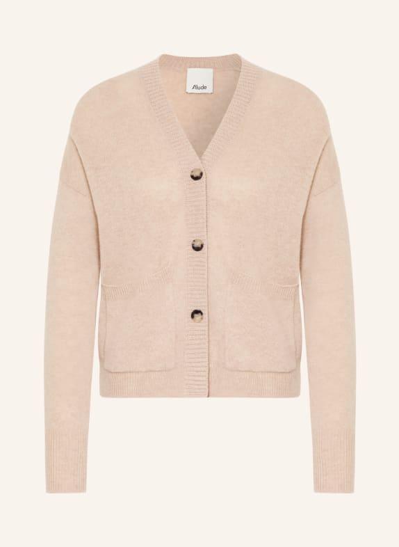 ALLUDE Sweter z kaszmiru BEŻOWY
