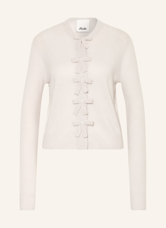 ALLUDE Sweter z kaszmiru JASNOCZARY