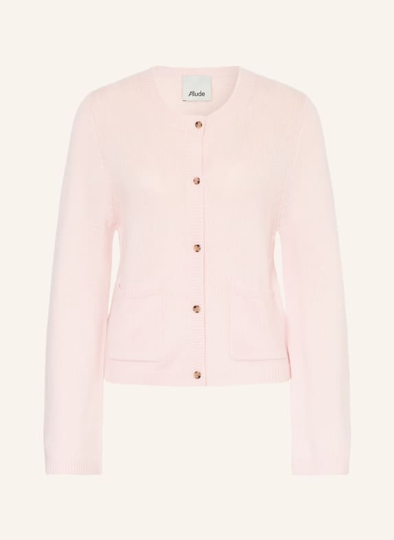 ALLUDE Strickjacke aus Cashmere HELLROSA