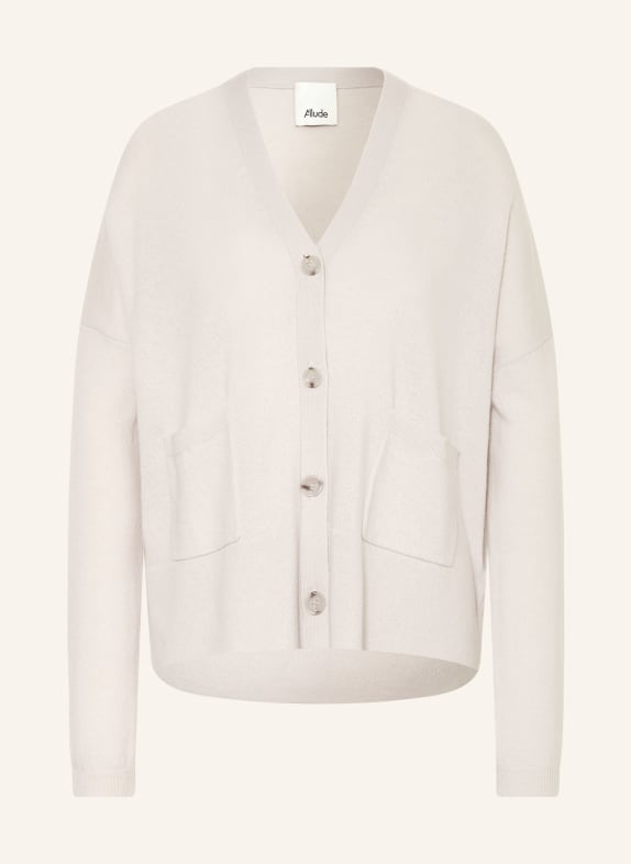 ALLUDE Strickjacke mit Cashmere HELLGRAU