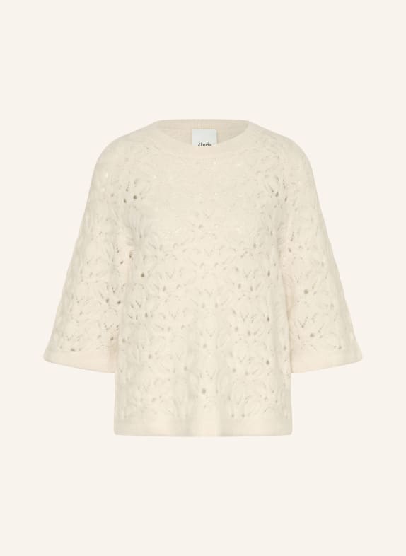 ALLUDE Cashmere-Pullover mit 3/4-Arm ECRU