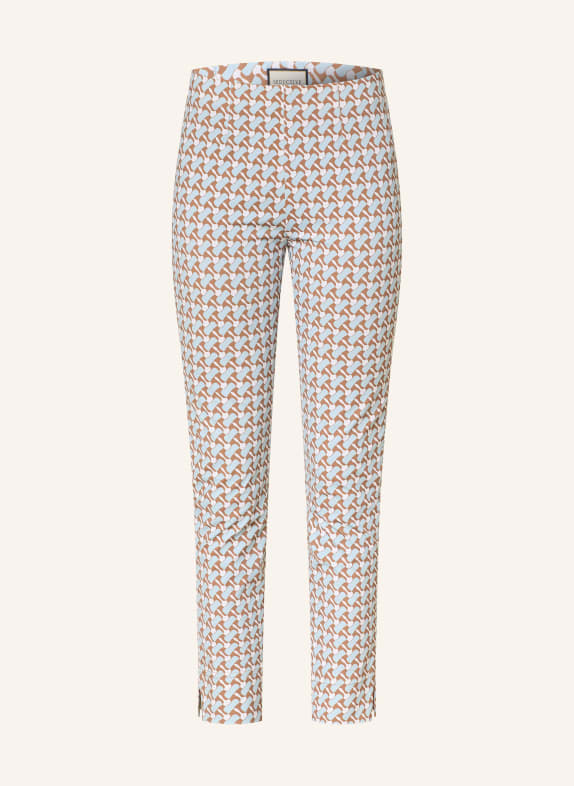 SEDUCTIVE 7/8 jersey pants SABRINA LIGHT BLUE / TAUPE / WHITE