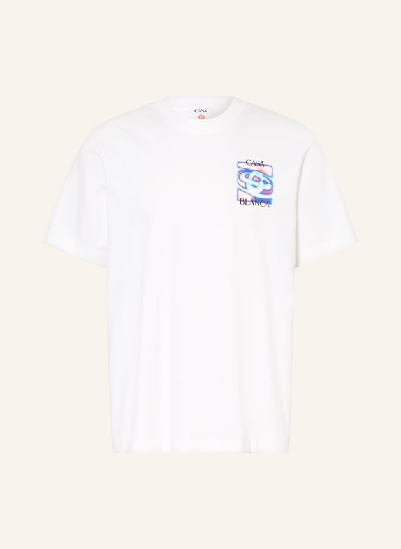 Casablanca T-Shirt HEAT MAP WEISS / HELLROT / BLAU