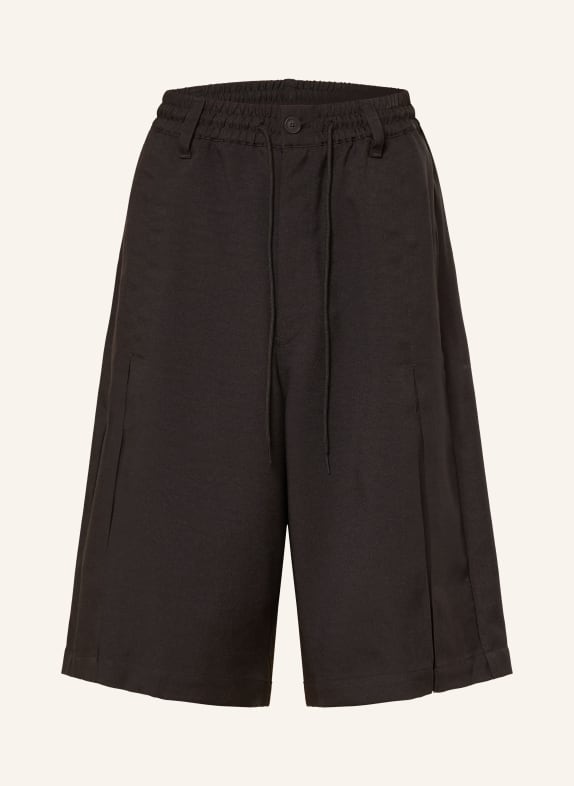 Y-3 SPORT UNIFORM Oversized Fit Shorts BLACK