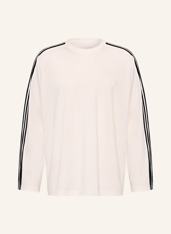 Y-3 Longsleeve mit Galonstreifen CREME