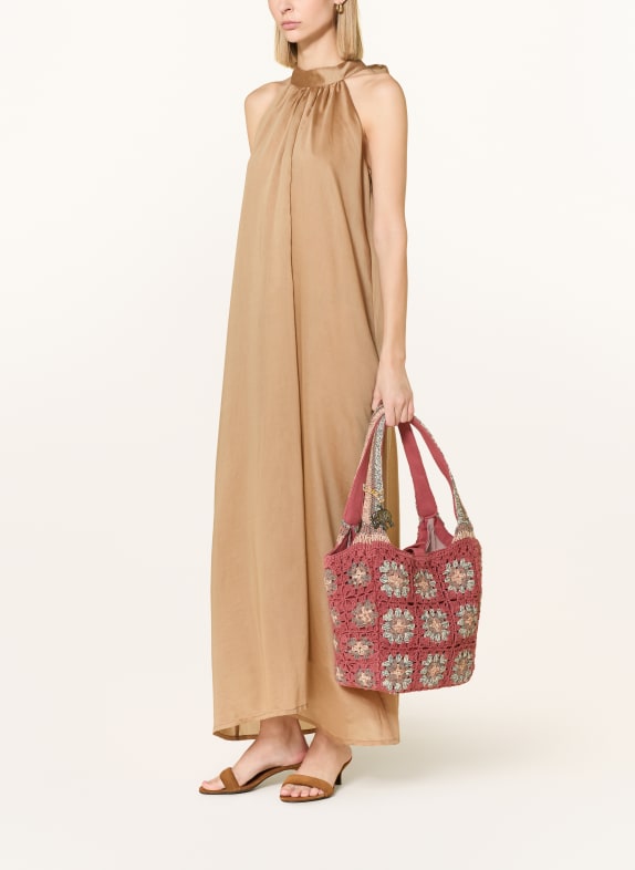 ANOKHI Shopper CHEYENNE MEDIUM DUSKY PINK / CREAM / TEAL