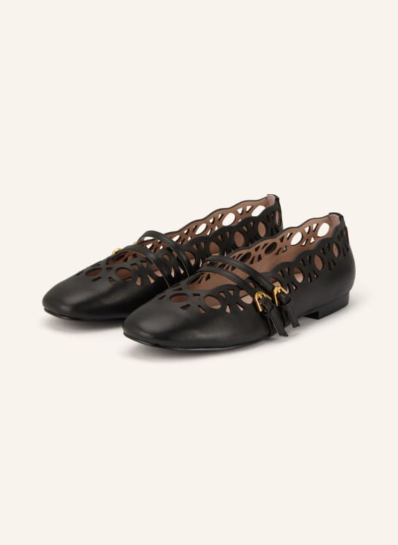 COCCINELLE Mary Jane ballerina flats BLACK
