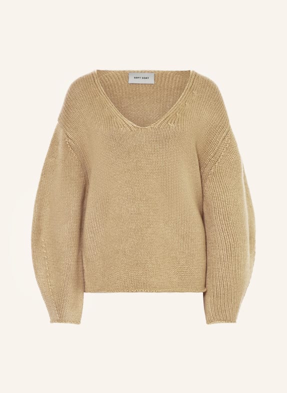 SOFT GOAT Cashmere-Pullover OLIV