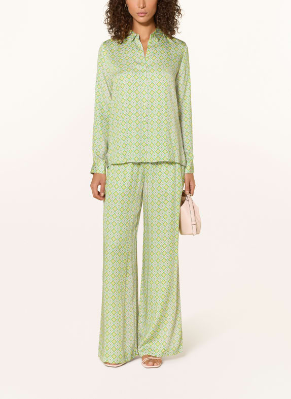 MILANO ITALY overhemdblouse GROEN / ROSÉ / GEEL