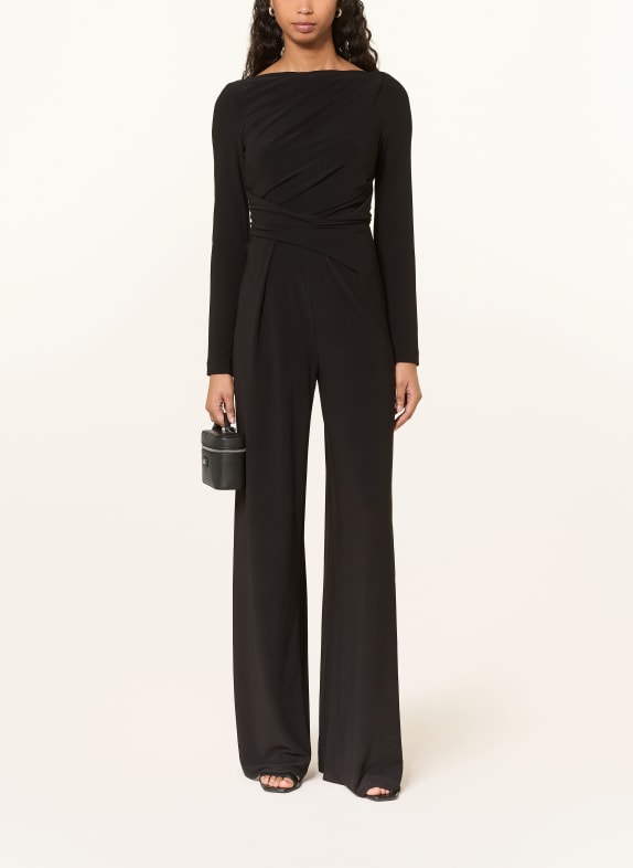 TALBOT RUNHOF Jersey jumpsuit ZWART