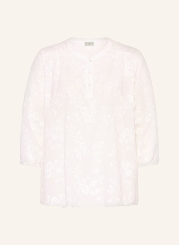 MILANO ITALY Blusenshirt mit 3/4-Arm WEISS