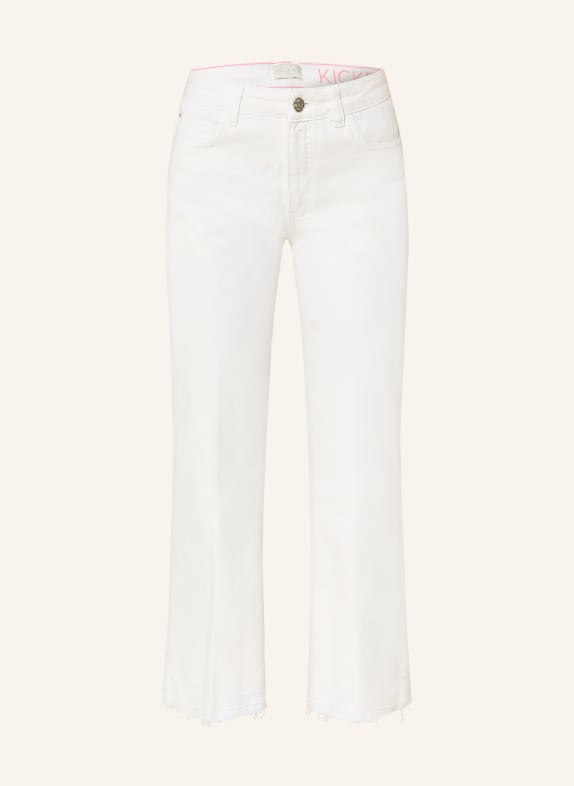 MILANO ITALY Džíny s rozšiřujícími se nohavicemi 104 OFFWHITE