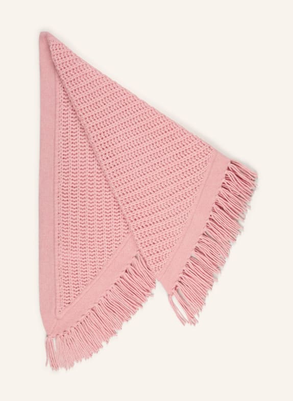 HEMISPHERE Dreieckstuch mit Cashmere ROSA
