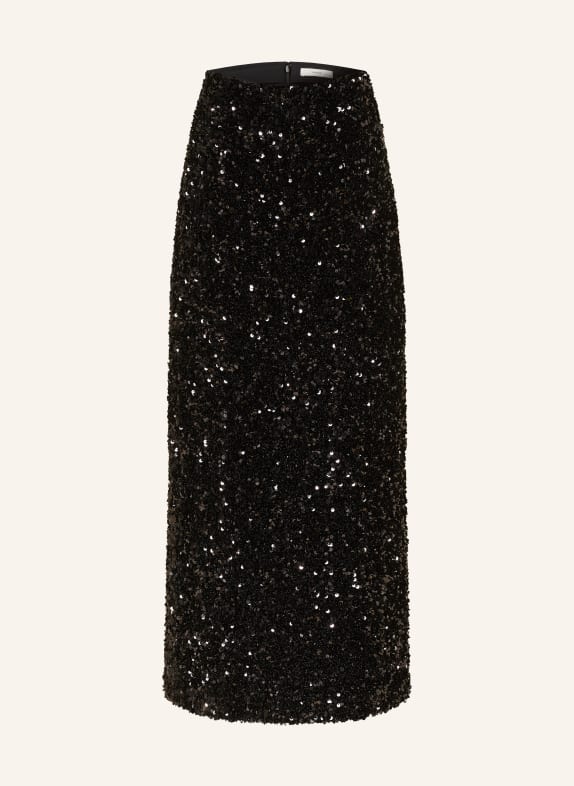 VINCE Rock mit Pailletten SCHWARZ
